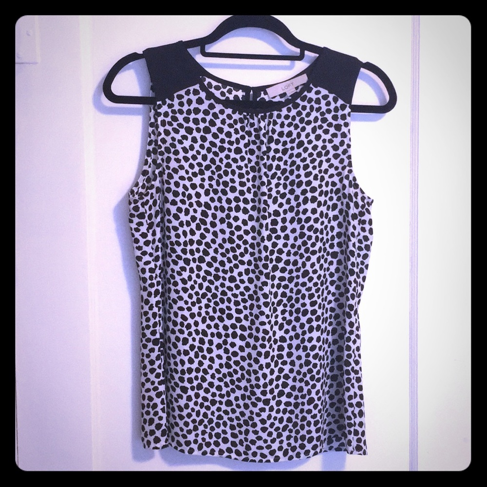 Fun black and white tank
